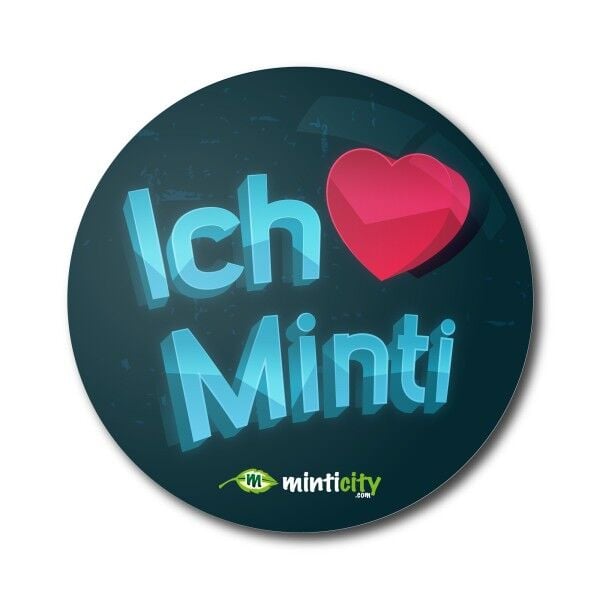 Minticity Rozet : Ich ❤️ Minti
